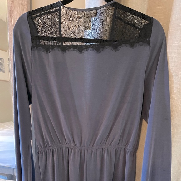 Navy blue long sleeve romper / playsuit - Picture 3 of 4